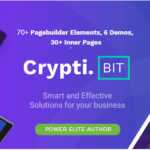 CryptiBIT - Technology, Cryptocurrency, ICO/IEO Landing Page WordPress theme