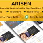 ARISEN - Charity Multipurpose Responsive One Page WordPress Theme
