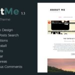 About Me - Creative & Clean WordPress Theme